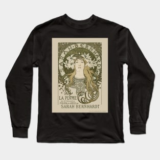 La Plume France Vintage Wall Art Nouveau 1897 Long Sleeve T-Shirt